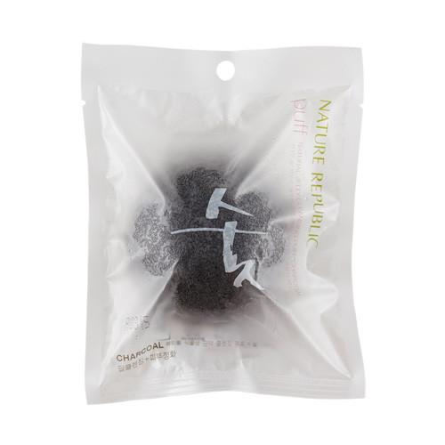 BEAUTY TOOL NATURAL JELLY CLEANSING PUFF-CHARCOAL