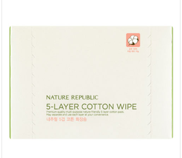 BEAUTY TOOL NATURAL 5-LAYER COTTON WIPE