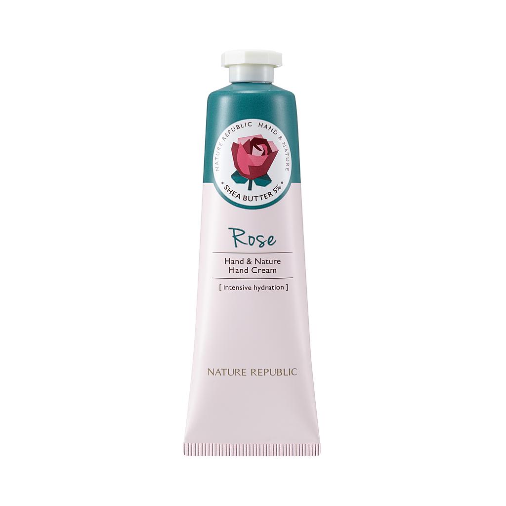 HAND &amp; NATURE ROSE HAND CREAM 30ML