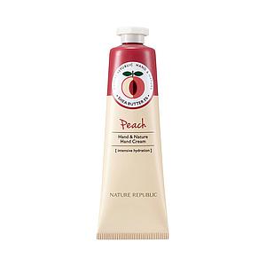 HAND & NATURE PEACH HAND CREAM 30ML