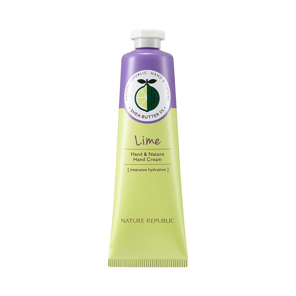 HAND &amp; NATURE LIME HAND CREAM 30ML