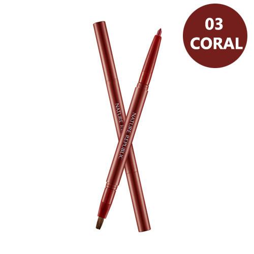 BY FLOWER AUTO LIPLINER 03 CORAL(RR)